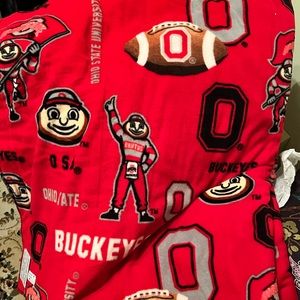 Fleece O-H-I-O State collegiate blanket